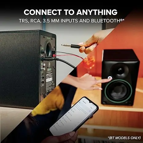 Mackie CR3-X studio monitors – stylish and reliable speakers for budget home studio setups under $100.