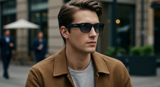 Ray-Ban Meta Smart Glasses worn in a real-life setting — top models in use shown on Dr Top List.
