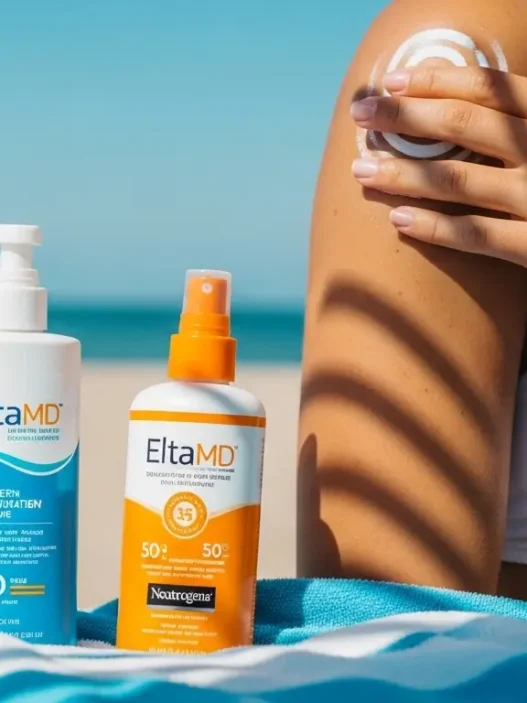 top-sunscreens-2025-flatlay-review